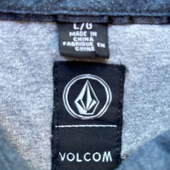 Volcom Men's Heather Blue Polo Shirt - Picture 2 of 5